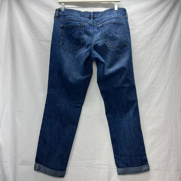 Gap Sexy Boyfriend Fit Jeans Size 10/30R Blue 100% Cotton Women’s Relaxed EUC - Picture 2 of 7